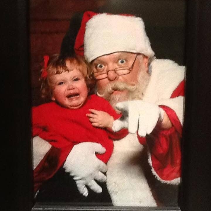 Who's afraid of Santa? Me!